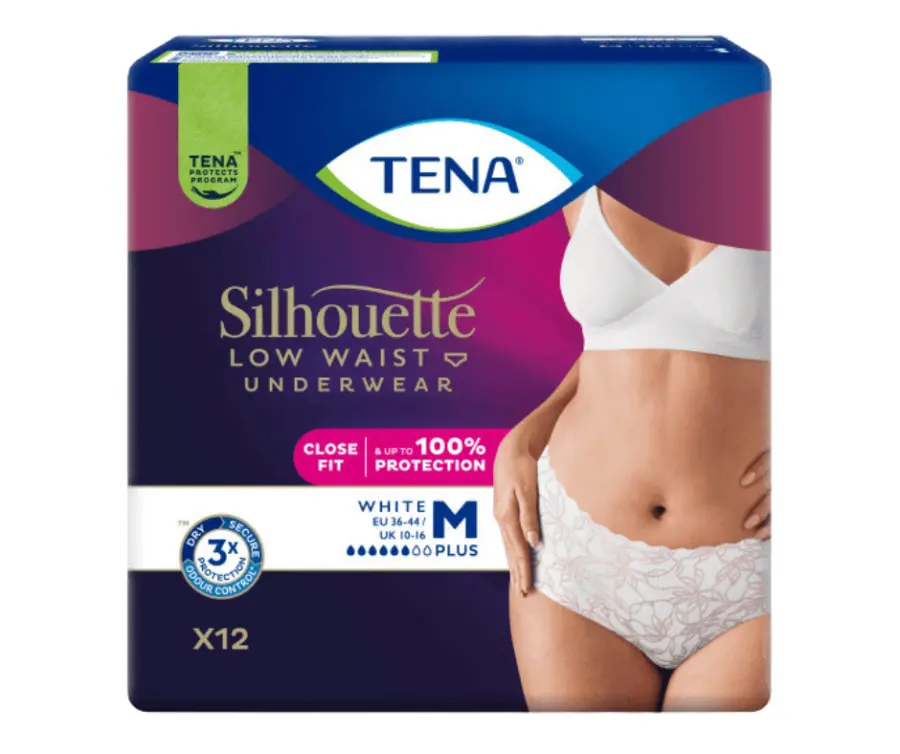 13824-tena silhouette plus white m inkontinencni kalhotky 12ks 780100